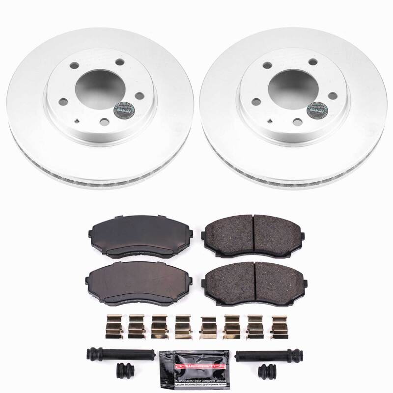 Mazda MPV Brake Kit - Front - PowerStop - Z23 Coated - `00-`06