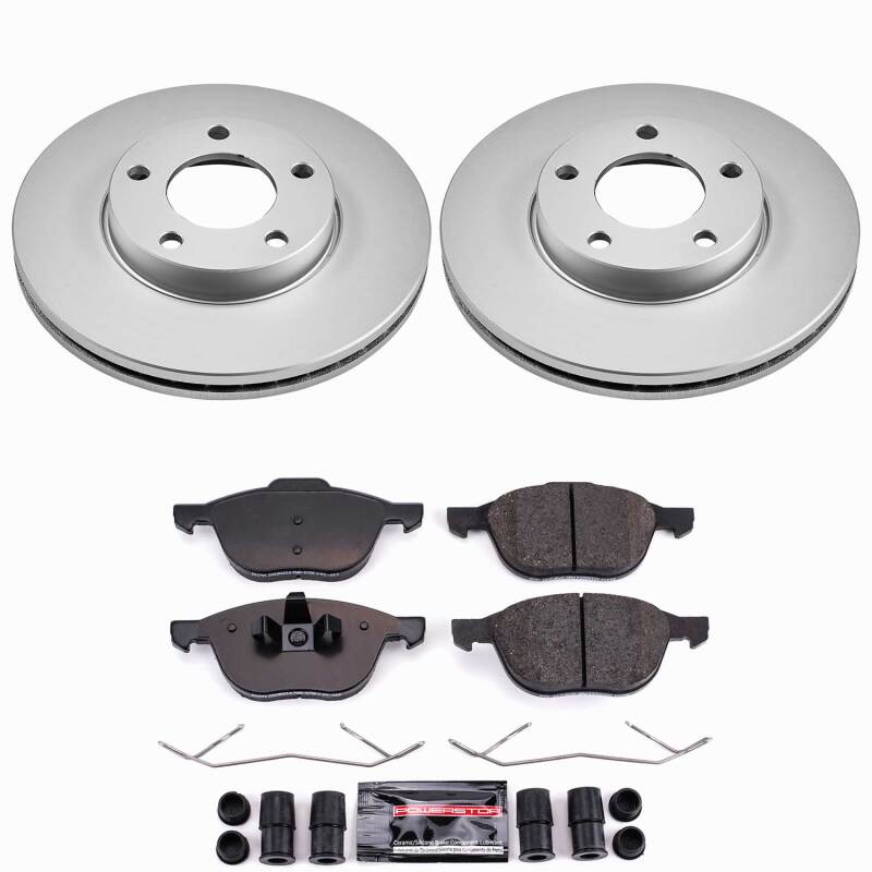 Mazda 3 Brake Kit - Front - PowerStop - Z23 Coated - `04-`13