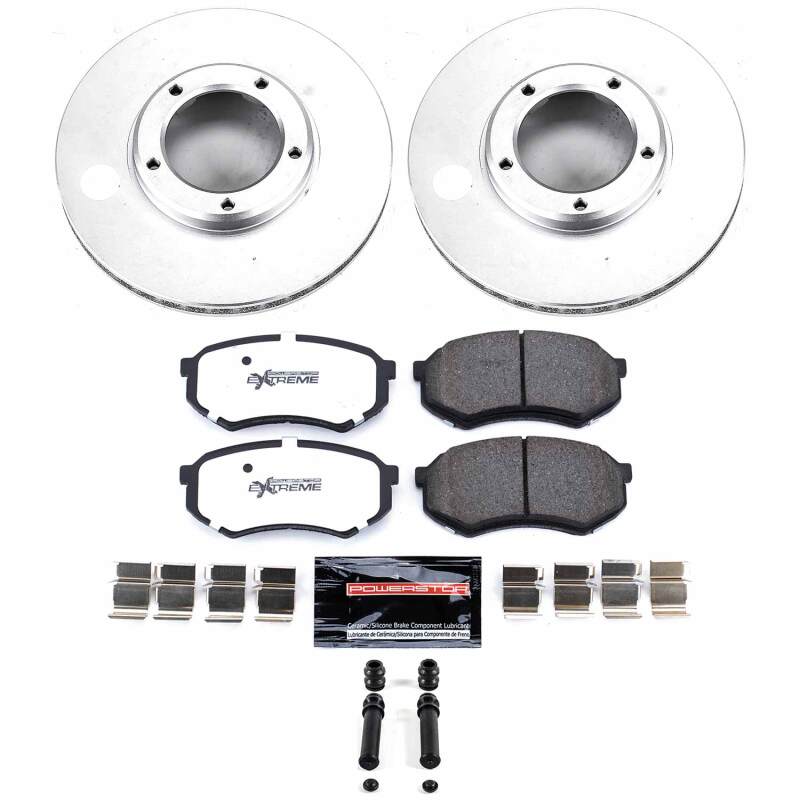 Toyota Tacoma Brake Kit - Front - PowerStop - Z36 Coated Truck & Tow - `95-`04