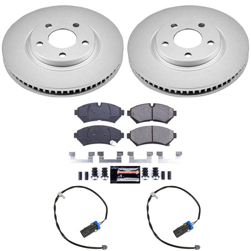 Cadillac Seville Brake Kit - Front - PowerStop - Z23 Coated - `98-`02