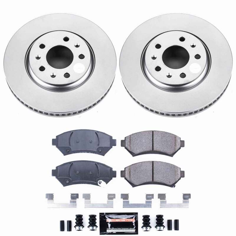 Cadillac Seville Brake Kit - Front - PowerStop - Z23 Coated - `03-`04