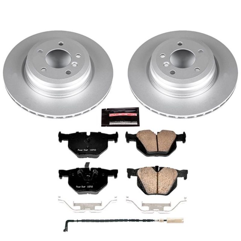 BMW 3 Series Brake Kit - Rear - PowerStop - Z23 Evolution Geomet Coated Rotors + Carbon-Fiber Ceramic Pads - 2006