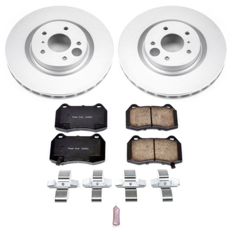 INFINITI G35 Brake Kit - Front - PowerStop - Geomet Coated Rotors + Z17 Ceramic Pads - `03-`04 INFINITI G35 Brake Kit - Front - PowerStop - Geomet Coated Rotors + Z17 Ceramic Pads - `03-`04