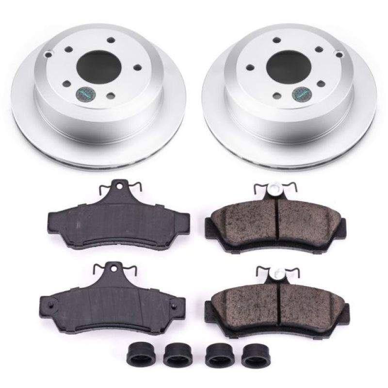 Pontiac GTO Brake Kit - Rear - PowerStop - Z17 Evolution Geomet Coated Rotors + Low-Dust Ceramic Pads - `05-`06