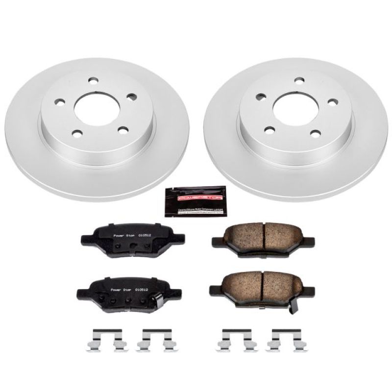 Chevrolet Cobalt Brake Kit - Rear - PowerStop - Z17 Evolution Geomet Coated Rotors + Low-Dust Ceramic Pads - `05-`08