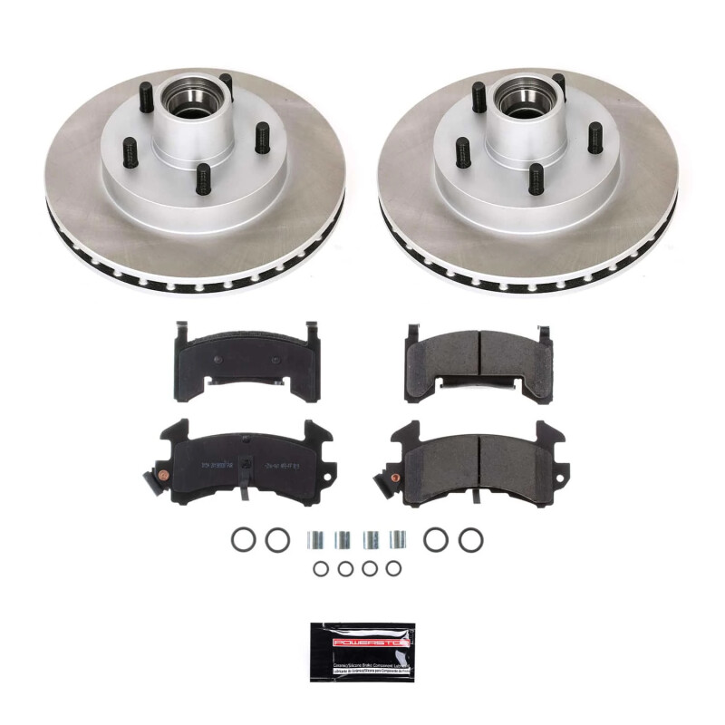 Mitsubishi Lancer Brake Kit - Front + Rear - PowerStop - Genuine Geomet Coated Rotors + Low-Dust Ceramic Pads - `04-`06 Mitsubishi Lancer Brake Kit - Front + Rear - PowerStop - Genuine Geomet Coated Rotors + Low-Dust Ceramic Pads - `04-`06