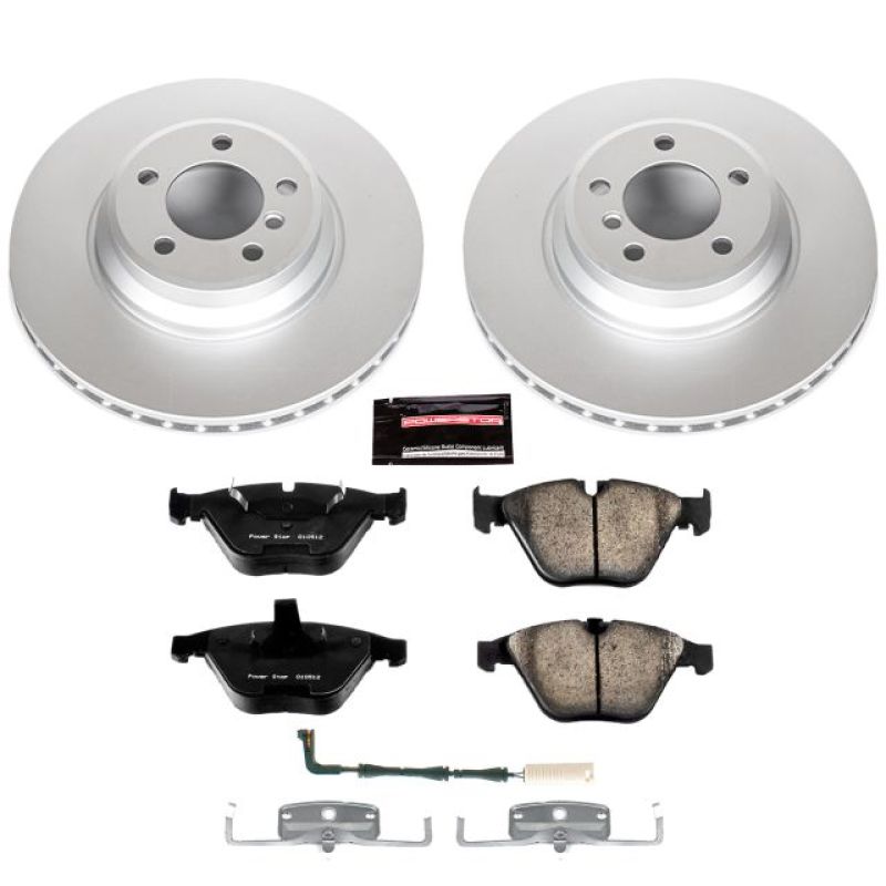 BMW 7 Series Brake Kit - Front - PowerStop - Z23 Evolution Geomet Coated Rotors + Carbon-Fiber Ceramic Pads - `02-`05 BMW 7 Series Brake Kit - Front - PowerStop - Z23 Evolution Geomet Coated Rotors + Carbon-Fiber Ceramic Pads - `02-`05