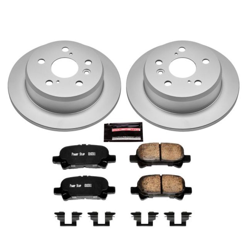 Toyota Avalon Brake Kit - Rear - PowerStop - Z17 Evolution Geomet Coated - `05-`07