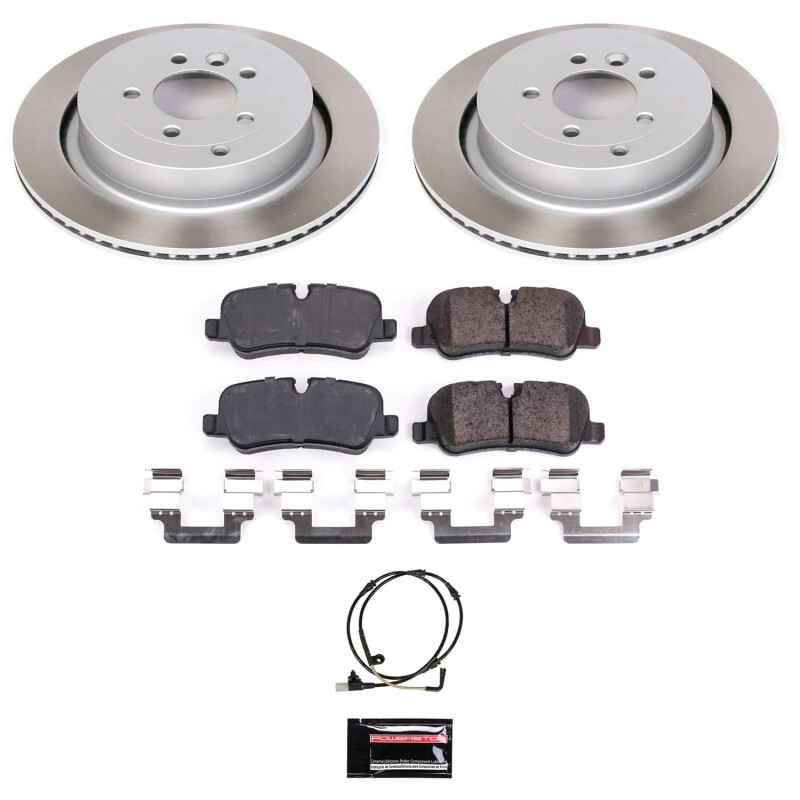 Pontiac Bonneville Brake Kit - Front + Rear - PowerStop - Geomet Coated Rotors + Low-Dust Ceramic Pads - `00-`05