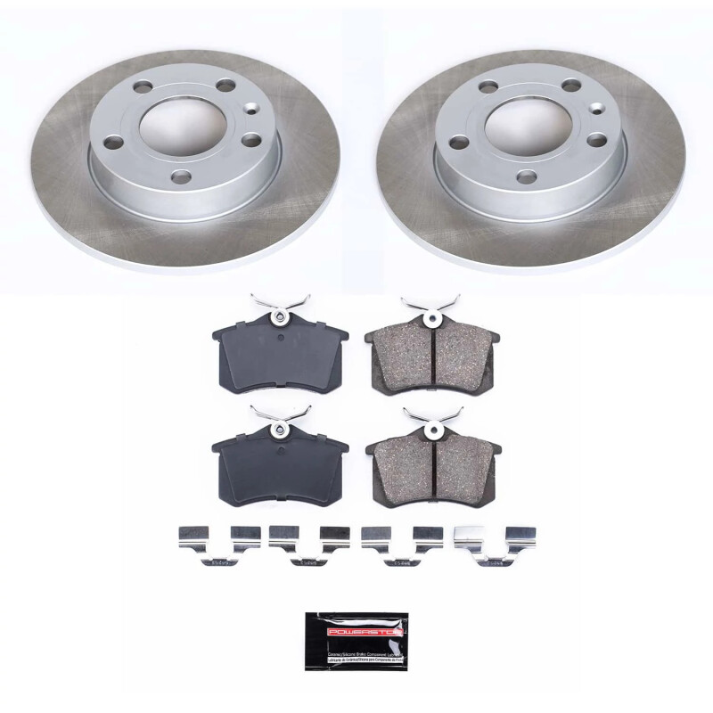Nissan Murano Brake Kit - Front + Rear - PowerStop - Z17 Evolution Geomet Coated Rotors + Low-Dust Ceramic Pads - `03-`11