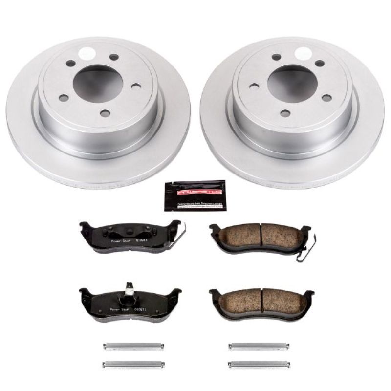 Chrysler Pacifica Brake Kit - Rear - PowerStop - Geomet Coated Rotors + Z17 Low-Dust Ceramic Pads - `04-`08