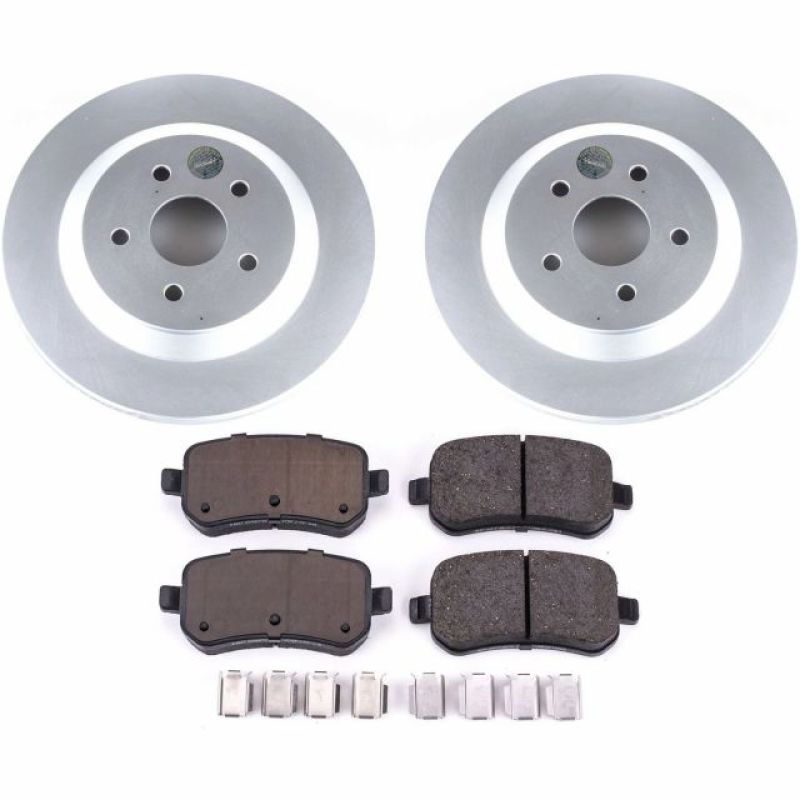 Ford Freestar Brake Kit - Rear - PowerStop - Geomet Coated Rotors + Z17 Low-Dust Ceramic Pads - `04-`07