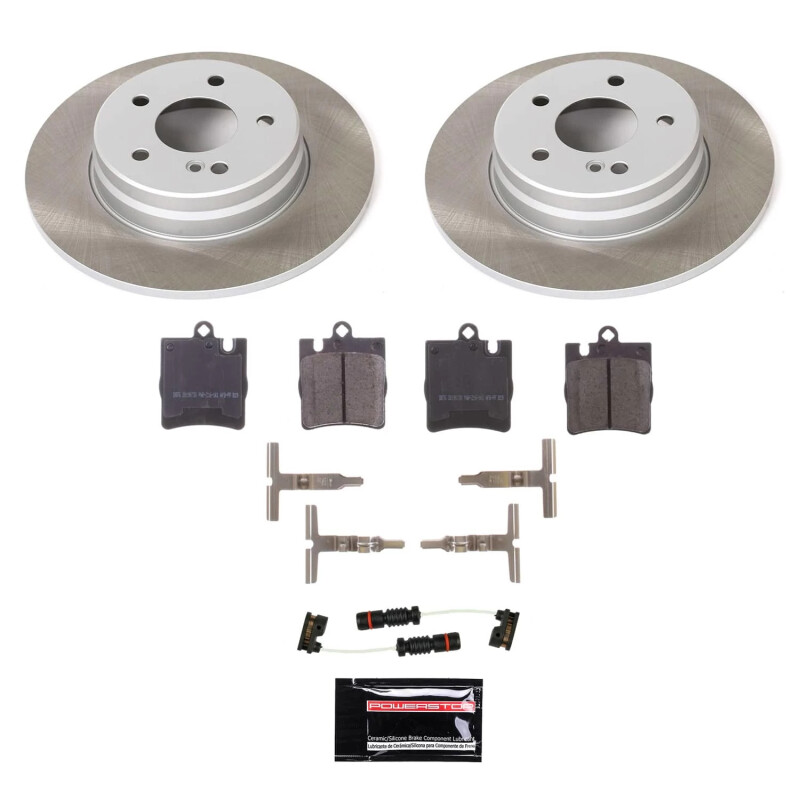 Ford Explorer Sport Brake Kit - Front + Rear - PowerStop - Z17 Evolution Geomet Coated Rotors + Low-Dust Ceramic Pads - `01-`02