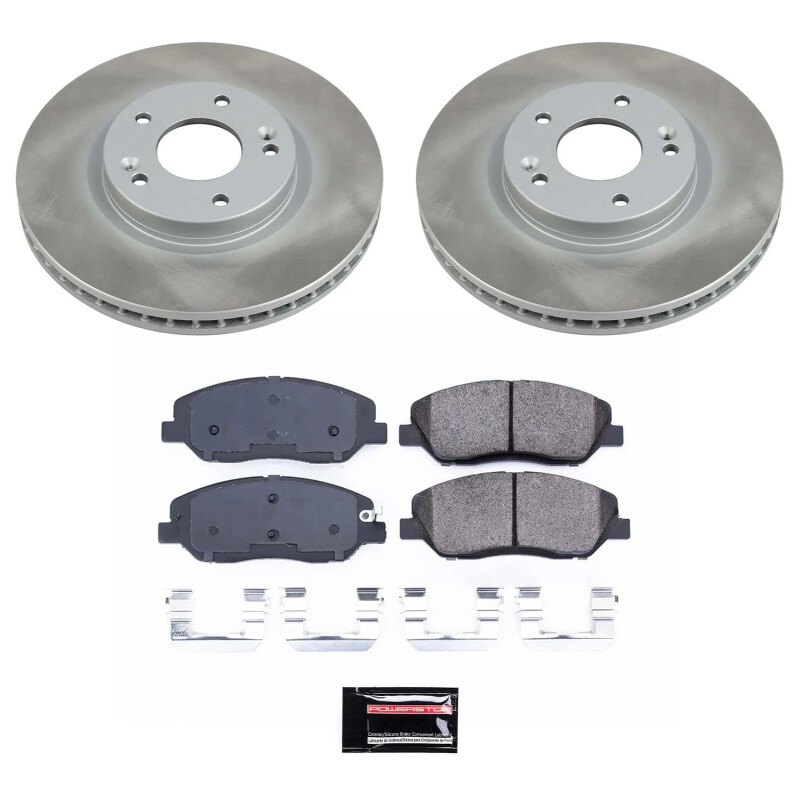 Buick Rendezvous Brake Kit - Front + Rear - PowerStop - Z17 Evolution Geomet Coated Rotors + Low-Dust Ceramic Pads - `02-`07