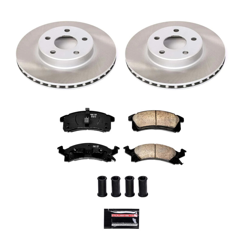 Hyundai Sonata Brake Kit - Front + Rear - PowerStop - Z17 Evolution Geomet Coated Rotors + Low-Dust Ceramic Pads - `03-`05