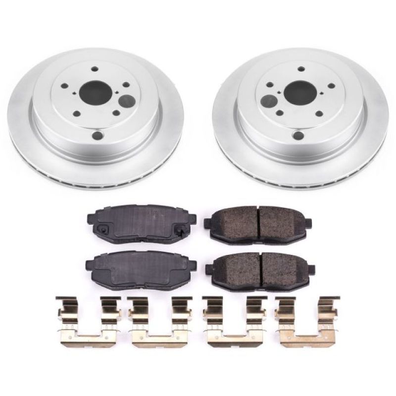 Subaru Tribeca Brake Kit - Rear - PowerStop - Geomet Coated Rotors + Z17 Low-Dust Ceramic Pads - `06-`07 Subaru Tribeca Brake Kit - Rear - PowerStop - Geomet Coated Rotors + Z17 Low-Dust Ceramic Pads - `06-`07