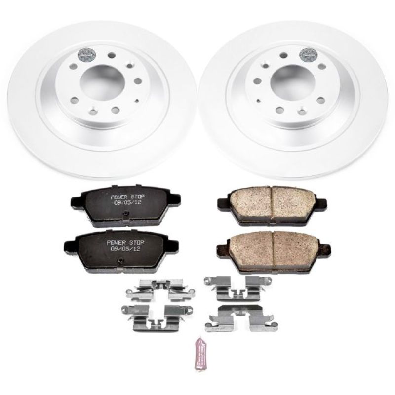 Mazda 6 Brake Kit - Rear - PowerStop - Geomet Coated Rotors + Z17 Low-Dust Ceramic Pads - `06-`07 Mazda 6 Brake Kit - Rear - PowerStop - Geomet Coated Rotors + Z17 Low-Dust Ceramic Pads - `06-`07