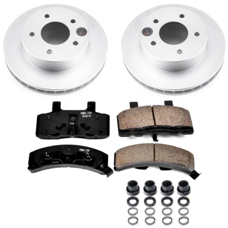 Chevrolet Astro Brake Kit - Front - PowerStop - Geomet Coated Rotors + Z17 Low-Dust Ceramic Pads - `90-`02