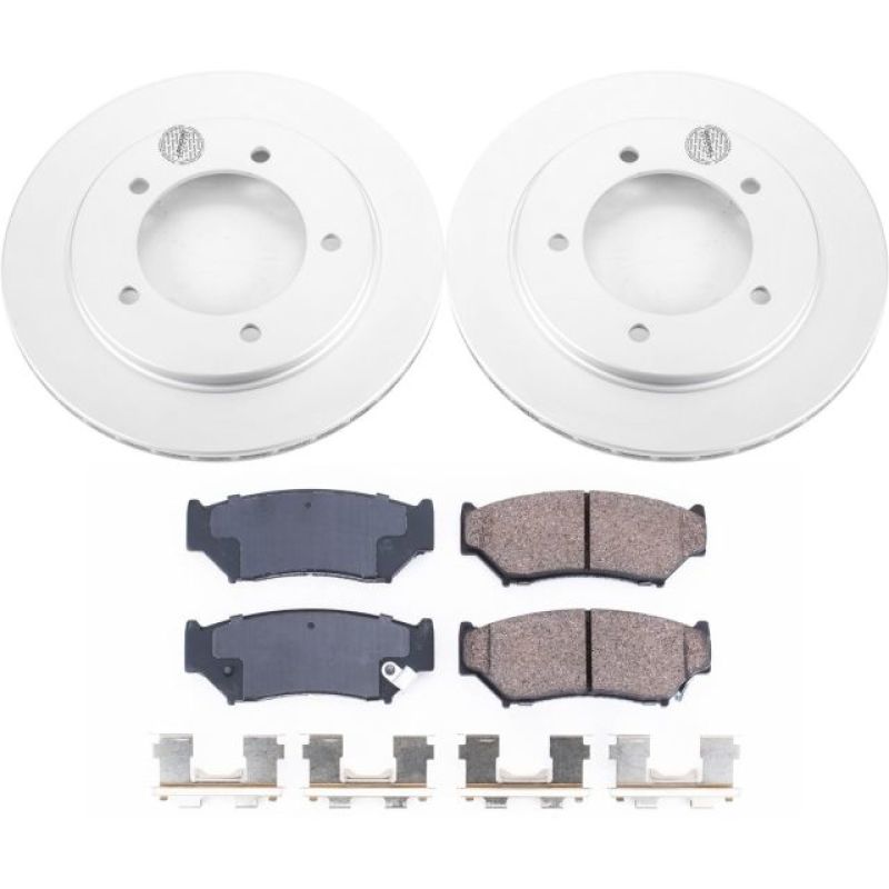 Chevrolet Tracker Brake Kit - Front - PowerStop - Z17 Evolution Geomet Coated Rotors + Ceramic Pads - `00-`04