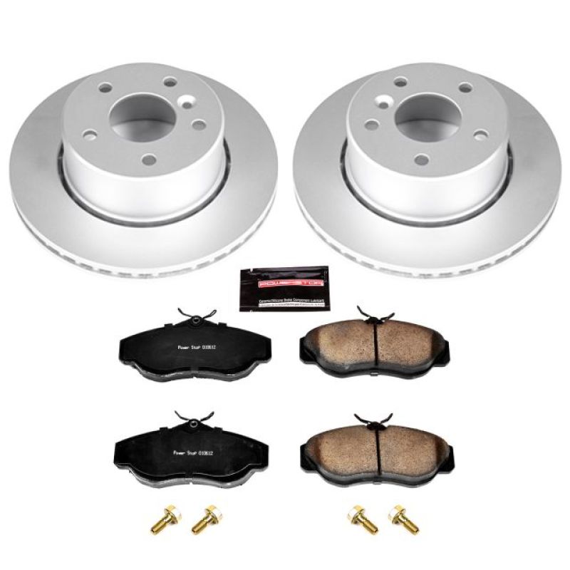 Land Rover Discovery Brake Kit - Front - PowerStop - Z23 Evolution Sport Coated Rotors + Carbon-Fiber Ceramic Pads - `99-`04