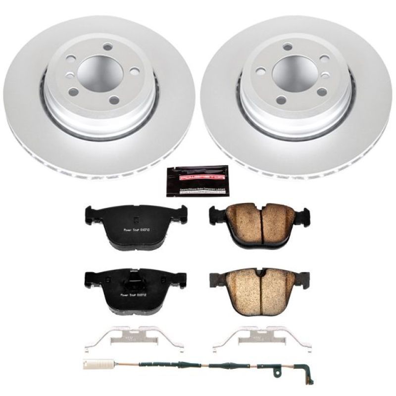 BMW 7 Series Brake Kit - Rear - PowerStop - Geomet Coated Rotors + Carbon-Fiber Ceramic Pads - `06-`08 BMW 7 Series Brake Kit - Rear - PowerStop - Geomet Coated Rotors + Carbon-Fiber Ceramic Pads - `06-`08