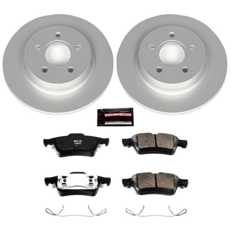 Volvo S40 Brake Kit - Rear - PowerStop - Z23 Evolution Sport Coated - `04-`05