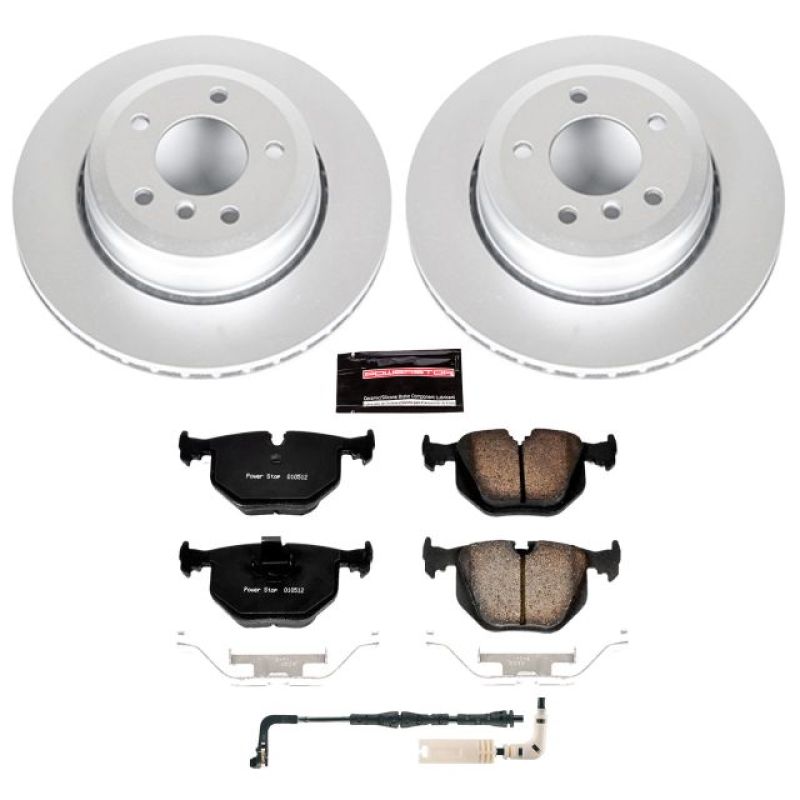 BMW 528 Brake Kit - Rear - PowerStop - Geomet Coated Rotors + Carbon-Fiber Ceramic Pads - `08-`09 BMW 528 Brake Kit - Rear - PowerStop - Geomet Coated Rotors + Carbon-Fiber Ceramic Pads - `08-`09
