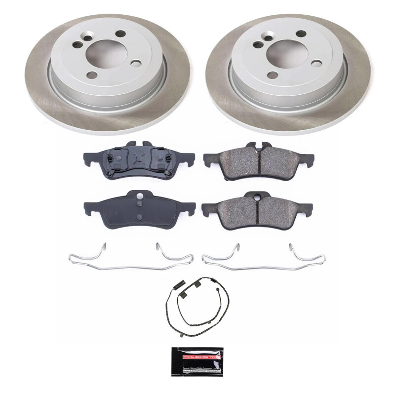 Ford Explorer Sport Brake Kit - Front + Rear - PowerStop - Z17 Evolution Geomet Coated Rotors + Low-Dust Ceramic Pads - `01-`02