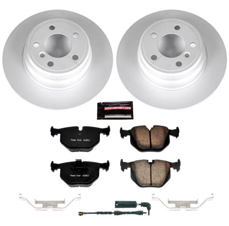 BMW X5 Brake Kit - Rear - PowerStop - Geomet Coated Rotors + Carbon-Fiber Ceramic Pads - `00-`06 BMW X5 Brake Kit - Rear - PowerStop - Geomet Coated Rotors + Carbon-Fiber Ceramic Pads - `00-`06