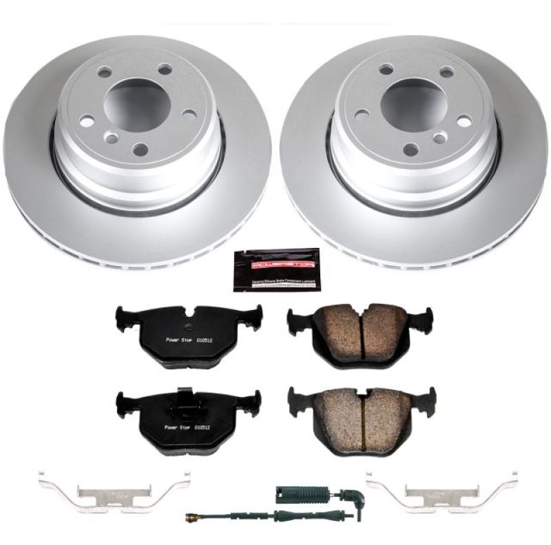 BMW X5 Brake Kit - Rear - PowerStop - Geomet Coated Rotors + Carbon-Fiber Ceramic Pads - `02-`06 BMW X5 Brake Kit - Rear - PowerStop - Geomet Coated Rotors + Carbon-Fiber Ceramic Pads - `02-`06