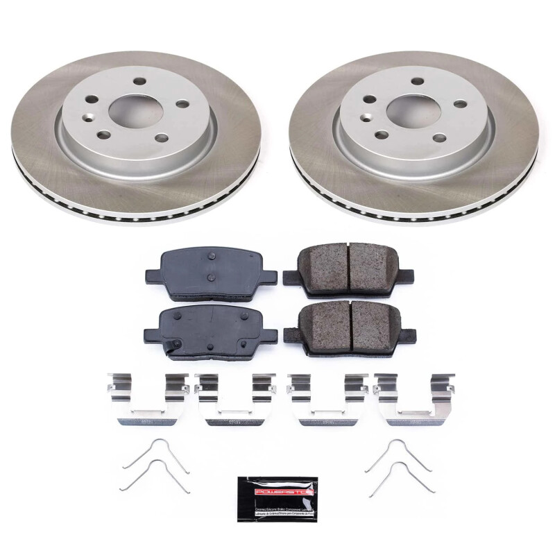 Volkswagen Touareg Brake Kit - Front + Rear - PowerStop - Z23 Evolution Sport Coated Rotors + Carbon-Fiber Ceramic Pads - `07-`10