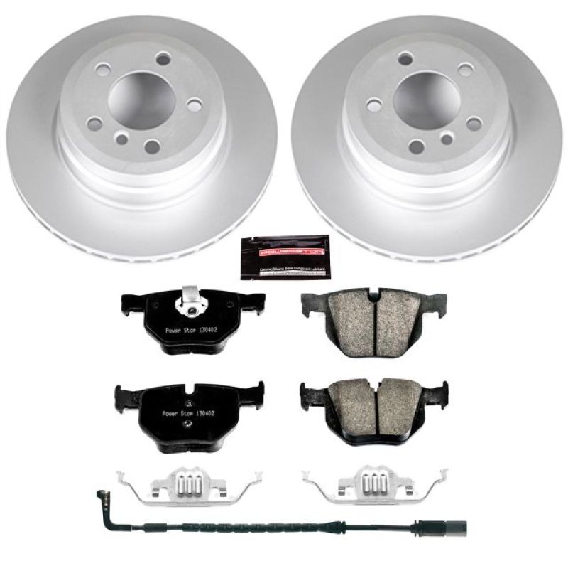 BMW X6 Brake Kit - Rear - PowerStop - Geomet Coated Rotors + Carbon-Fiber Ceramic Pads - `09-`10 BMW X6 Brake Kit - Rear - PowerStop - Geomet Coated Rotors + Carbon-Fiber Ceramic Pads - `09-`10