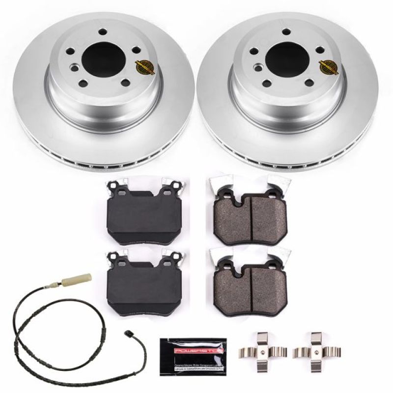 BMW 135i Brake Kit - Rear - PowerStop - Genuine Geomet Coated Rotors + Carbon-Fiber Ceramic Pads - `11-`13 BMW 135i Brake Kit - Rear - PowerStop - Genuine Geomet Coated Rotors + Carbon-Fiber Ceramic Pads - `11-`13