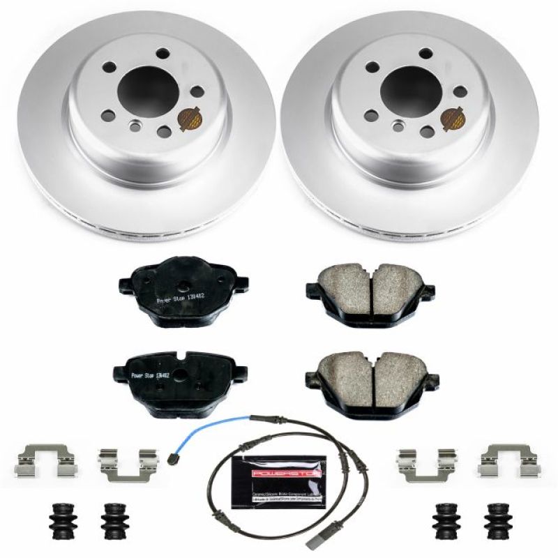 BMW 528 Brake Kit - Rear - PowerStop - Geomet Coated Rotors + Carbon-Fiber Ceramic Pads - `11-`16 BMW 528 Brake Kit - Rear - PowerStop - Geomet Coated Rotors + Carbon-Fiber Ceramic Pads - `11-`16