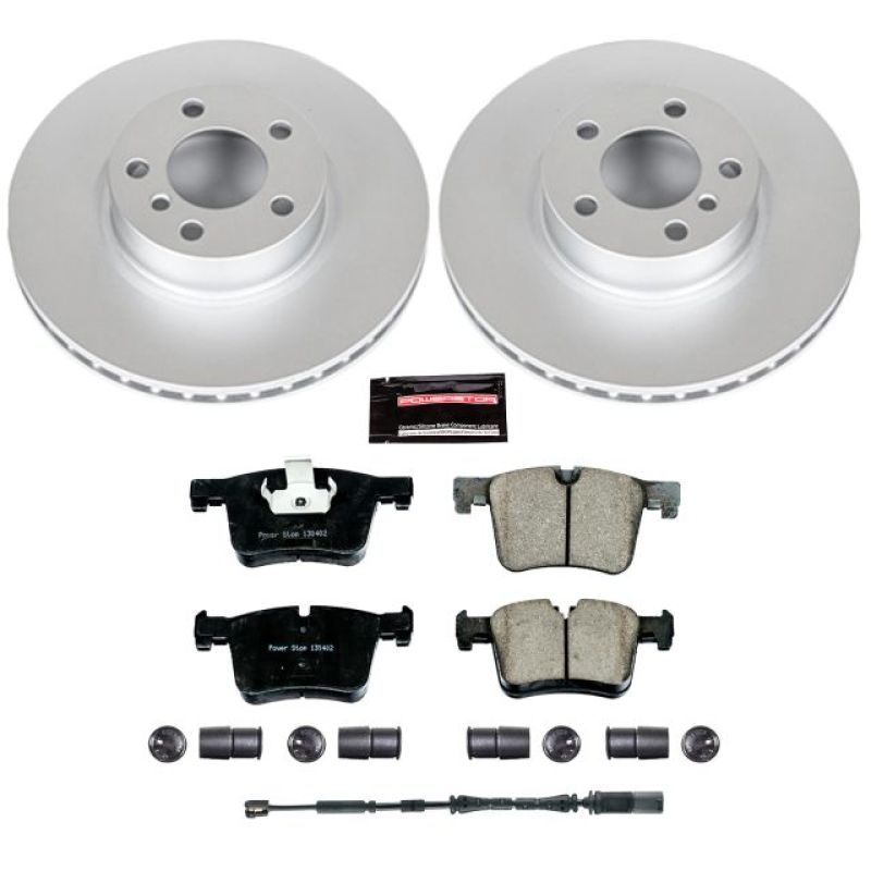 BMW X3 Brake Kit - Front - PowerStop - Geomet Coated Rotors + Carbon-Fiber Ceramic Pads - `11-`17 BMW X3 Brake Kit - Front - PowerStop - Geomet Coated Rotors + Carbon-Fiber Ceramic Pads - `11-`17
