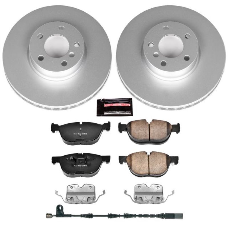 BMW X5 Brake Kit - Front - PowerStop - Geomet Coated Rotors + Carbon-Fiber Ceramic Pads - `11-`18 BMW X5 Brake Kit - Front - PowerStop - Geomet Coated Rotors + Carbon-Fiber Ceramic Pads - `11-`18