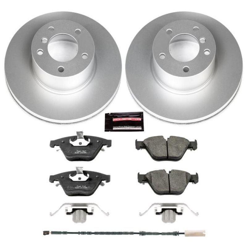 BMW X1 Brake Kit - Front - PowerStop - Genuine Geomet Coated Rotors + Carbon-Fiber Ceramic Pads - `13-`15 BMW X1 Brake Kit - Front - PowerStop - Genuine Geomet Coated Rotors + Carbon-Fiber Ceramic Pads - `13-`15