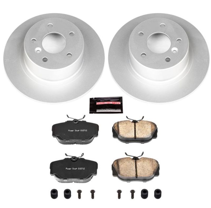 Land Rover Discovery Brake Kit - Rear - PowerStop - Z23 Evolution Sport Coated Rotors + Carbon-Fiber Ceramic Pads - `99-`04