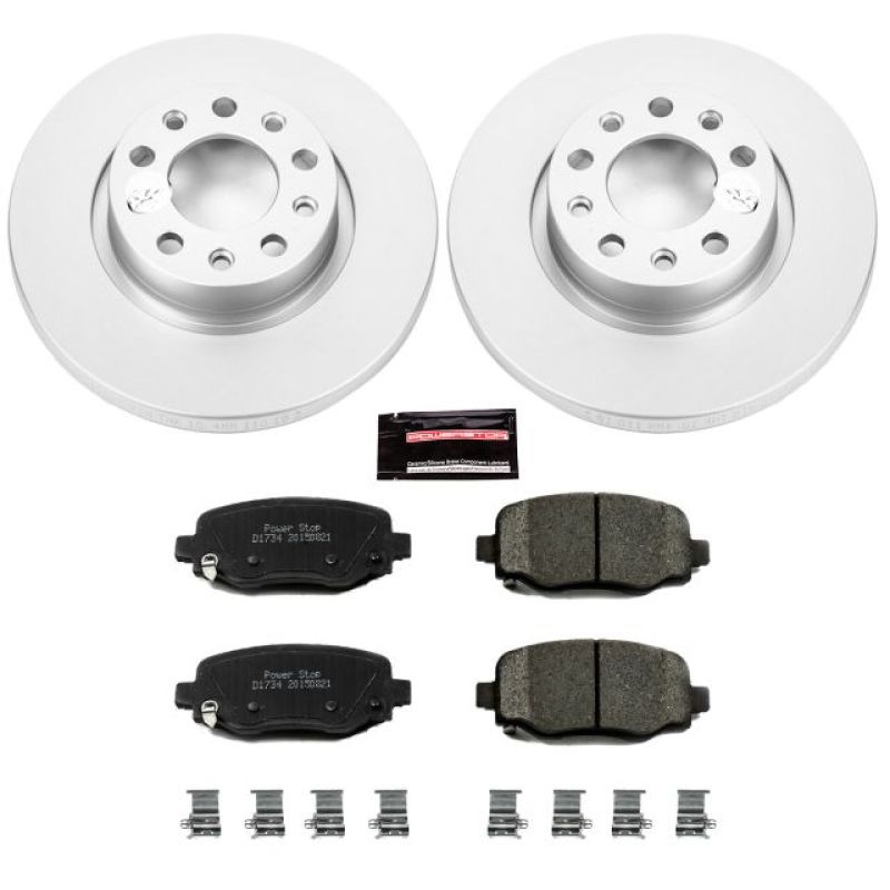 Chrysler 200 Brake Kit - Rear - PowerStop - Z17 Evolution Geomet Coated - `15-`17 Chrysler 200 Brake Kit - Rear - PowerStop - Z17 Evolution Geomet Coated - `15-`17