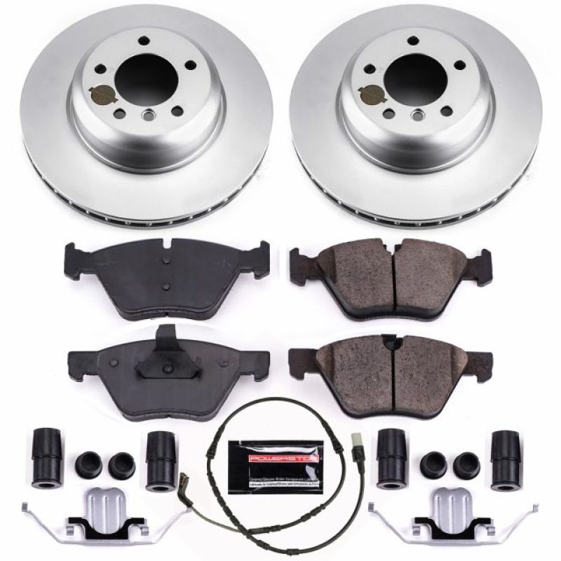 BMW Z4 Brake Kit - Front - PowerStop - Geomet Coated Rotors + Carbon-Fiber Ceramic Pads - `09-`10 BMW Z4 Brake Kit - Front - PowerStop - Geomet Coated Rotors + Carbon-Fiber Ceramic Pads - `09-`10