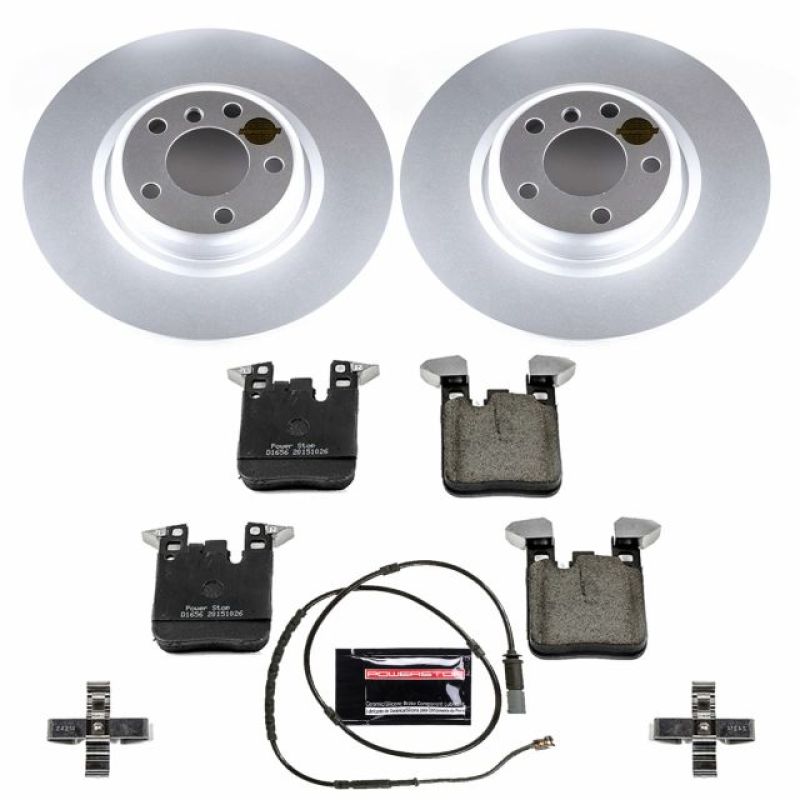 BMW 2 Series Brake Kit - Rear - PowerStop - Genuine Geomet Coated Rotors + Carbon-Fiber Ceramic Pads - `14-`16 BMW 2 Series Brake Kit - Rear - PowerStop - Genuine Geomet Coated Rotors + Carbon-Fiber Ceramic Pads - `14-`16