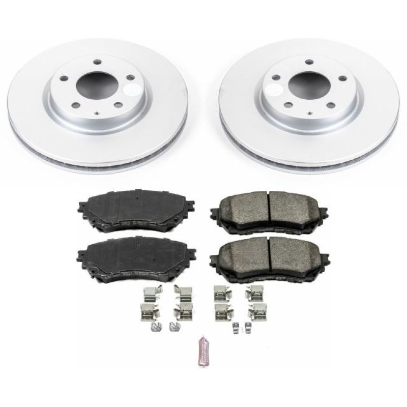 Mazda 6 Brake Kit - Front - PowerStop - Z17 Evolution Geomet Coated - `14-`18 Mazda 6 Brake Kit - Front - PowerStop - Z17 Evolution Geomet Coated - `14-`18