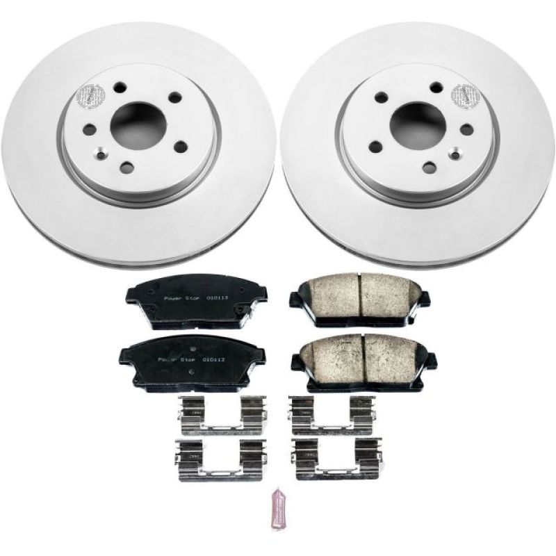 Chevrolet Trax Brake Kit - Front - PowerStop - Z17 Evolution Geomet Coated Rotors + Ceramic Pads - `15-`16