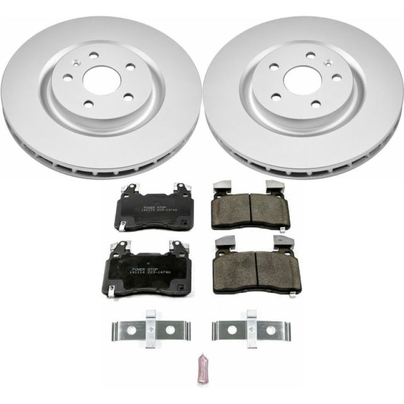 Chevrolet SS Brake Kit - Front - PowerStop - Z17 Evolution Geomet Coated Rotors + Ceramic Pads - `14-`17