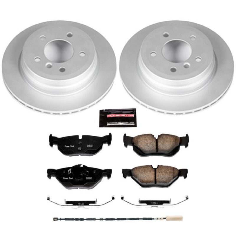 BMW X1 Brake Kit - Rear - PowerStop - Geomet Coated Rotors + Z23 Carbon-Fiber Ceramic Pads - `13-`15 BMW X1 Brake Kit - Rear - PowerStop - Geomet Coated Rotors + Z23 Carbon-Fiber Ceramic Pads - `13-`15