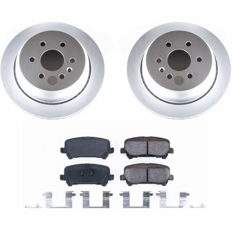 Chevrolet Colorado Brake Kit - Rear - PowerStop - Z17 Evolution Geomet Coated Rotors + Low-Dust Ceramic Pads - `15-`18