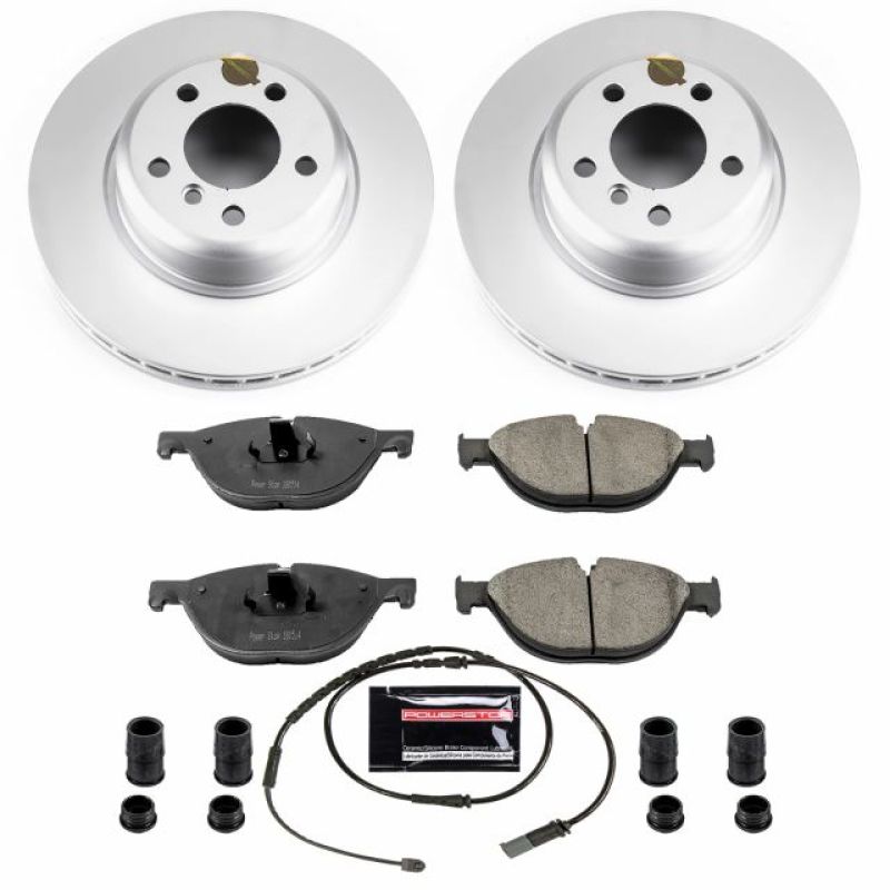 BMW 528 Brake Kit - Front - PowerStop - Geomet Coated Rotors + Carbon-Fiber Ceramic Pads - `12-`13 BMW 528 Brake Kit - Front - PowerStop - Geomet Coated Rotors + Carbon-Fiber Ceramic Pads - `12-`13