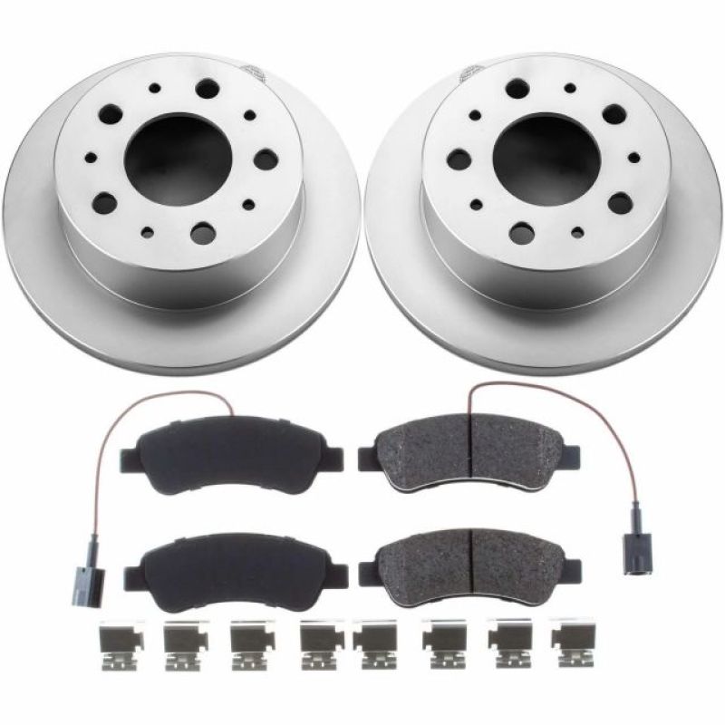 Ram ProMaster 1500 Brake Kit - Rear - PowerStop - Geomet Coated Rotors + Z17 Low-Dust Ceramic Pads - `14-`19
