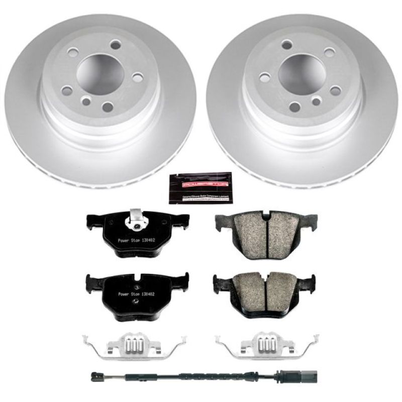 BMW X5 Brake Kit - Rear - PowerStop - Geomet Coated Rotors + Carbon-Fiber Ceramic Pads - `11-`18 BMW X5 Brake Kit - Rear - PowerStop - Geomet Coated Rotors + Carbon-Fiber Ceramic Pads - `11-`18