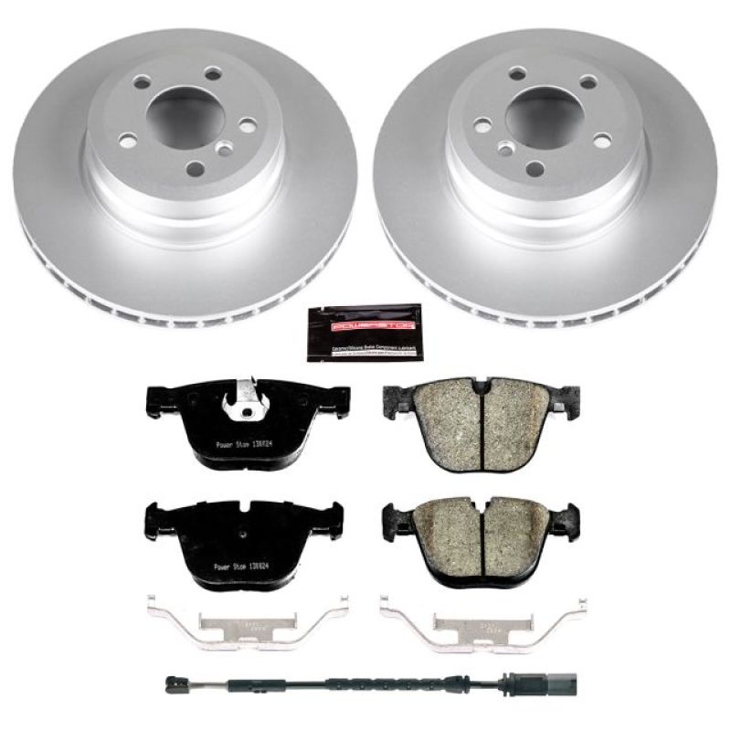 BMW X5 Brake Kit - Rear - PowerStop - Genuine Geomet Coated Rotors + Carbon-Fiber Ceramic Pads - `11-`18 BMW X5 Brake Kit - Rear - PowerStop - Genuine Geomet Coated Rotors + Carbon-Fiber Ceramic Pads - `11-`18